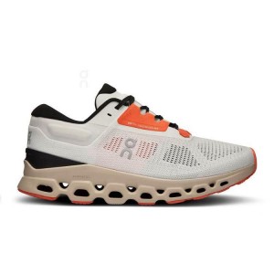 Beige On Cloud Cloudstratus 3 Women's Running Shoes | On_IN1184