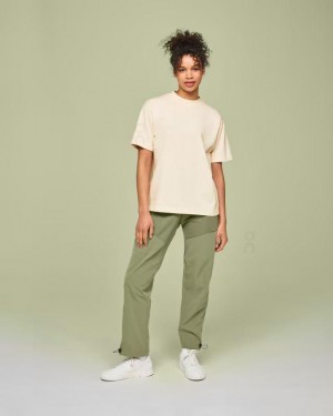 Beige On Cloud Studio-T Women's T Shirts | On_IN9160