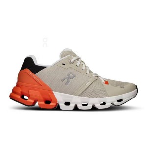 Beige / Orange On Cloud Cloudflyer 4 Women's Running Shoes | On_IN8661