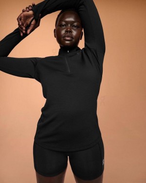 Black On Cloud Climate Women's T Shirts | On_IN8276