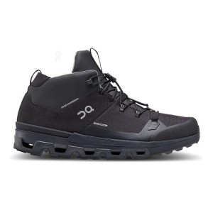 Black On Cloud Cloudtrax Waterproof Men's Hiking Boots | On_IN8371