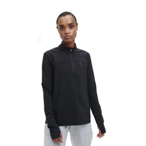 Black On Cloud Trail Breaker Women's T Shirts | On_IN8041