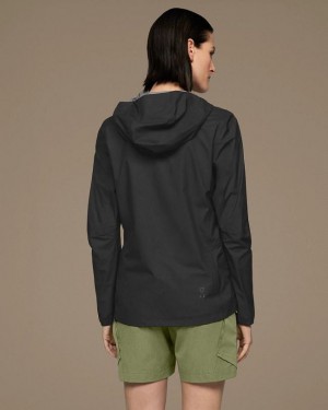 Black On Cloud Waterproof Anorak Women's Jackets | On_IN8492