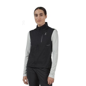 Black On Cloud Weather Vest Women's Jackets | On_IN8567
