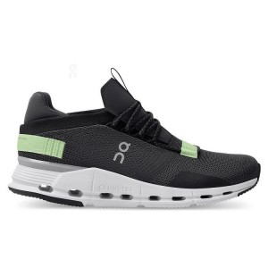 Black / Green On Cloud Cloudnova Men's Sneakers | On_IN8988