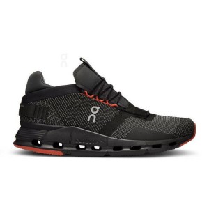 Black / Orange On Cloud Cloudnova Men's Sneakers | On_IN8350