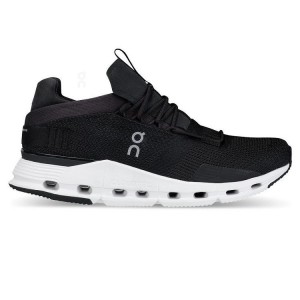 Black / White On Cloud Cloudnova Women's Sneakers | On_IN9100