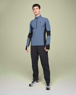 Blue On Cloud Trail Breaker Men's T Shirts | On_IN9037