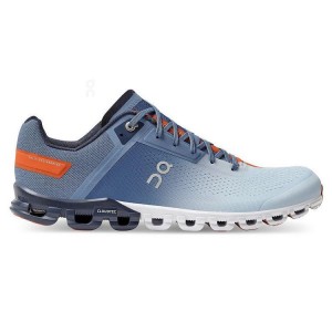 Blue / White On Cloud Cloudflow Men's Running Shoes | On_IN8762