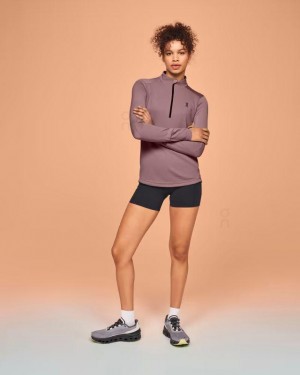 Brown On Cloud Climate Women's T Shirts | On_IN8289