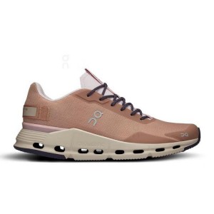 Brown On Cloud Cloudnova Form Women's Sneakers | On_IN9064