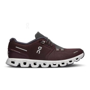 Burgundy On Cloud Cloud 5 Women's Sneakers | On_IN8136