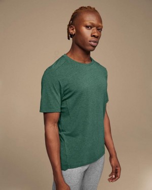 Green On Cloud Active-T Men's T Shirts | On_IN8227