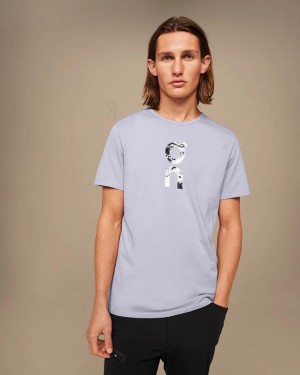 Grey On Cloud Graphic-T Men's T Shirts | On_IN8315