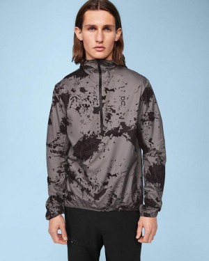 Grey / Black On Cloud Waterproof Anorak Men's Jackets | On_IN8035