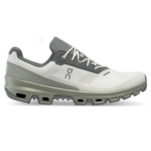 Grey / Olive On Cloud Cloudventure Waterproof Men's Trail Running Shoes | On_IN8010