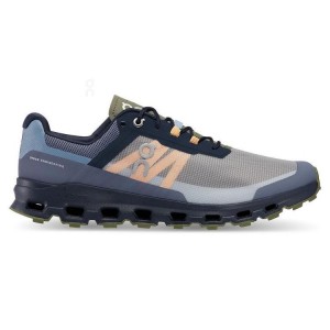 Grey / Olive On Cloud Cloudvista Men's Trail Running Shoes | On_IN8875