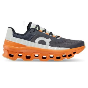Grey / Orange On Cloud Cloudmonster Men's Running Shoes | On_IN8581