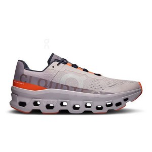 Grey / Red On Cloud Cloudmonster Men's Running Shoes | On_IN8474