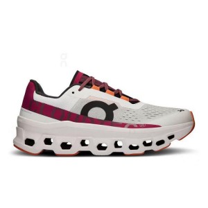 Grey / Red On Cloud Cloudmonster Women's Running Shoes | On_IN8199