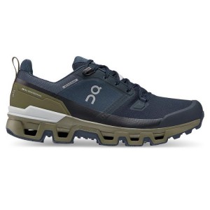 Navy On Cloud Cloudwander Waterproof Men's Hiking Shoes | On_IN8543