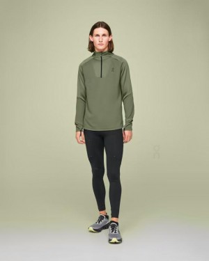Olive On Cloud Climate Men's T Shirts | On_IN8169