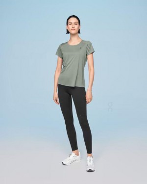 Olive On Cloud Performance-T Women's T Shirts | On_IN8203