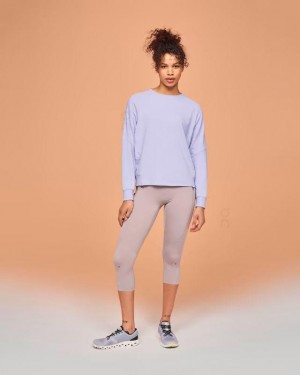 Purple On Cloud Movement Crew Women's Sweatshirts | On_IN8206