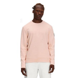 Rose On Cloud Crew Neck Men's Sweatshirts | On_IN8344