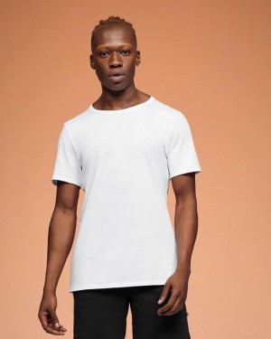 White On Cloud On-T Men's T Shirts | On_IN8304