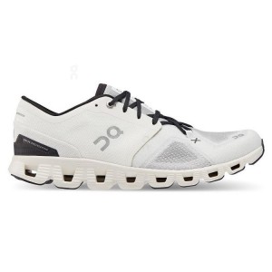 White / Black On Cloud Cloud X 3 Men's Running Shoes | On_IN8047