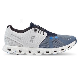 White / Blue On Cloud Cloud 5 Fuse Women's Sneakers | On_IN8999