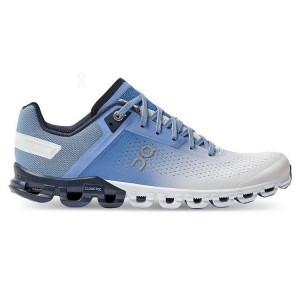 White / Blue On Cloud Cloudflow Women's Running Shoes | On_IN8540