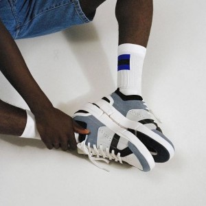 White / Blue On Cloud Tennis Men's Socks | On_IN8845