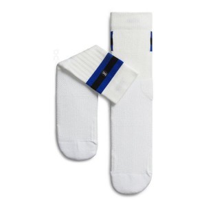 White / Blue On Cloud Tennis Women's Socks | On_IN9001