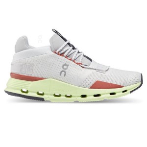 White / Green On Cloud Cloudnova Women's Sneakers | On_IN8055