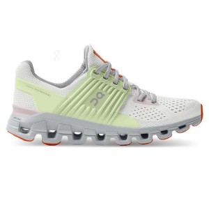White / Green On Cloud Cloudswift Women's Running Shoes | On_IN8774