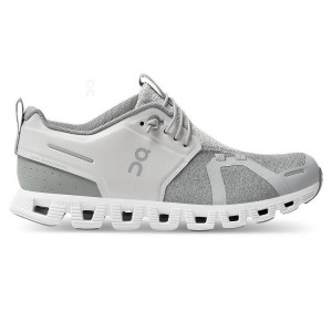 White / Grey On Cloud Cloud 5 Terry Women's Sneakers | On_IN9018