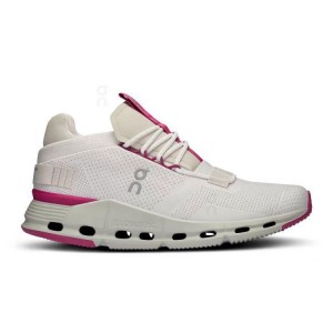 White / Red On Cloud Cloudnova Women's Sneakers | On_IN8369