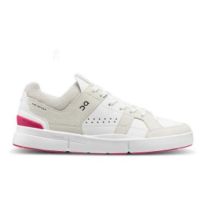 White / Red On Cloud THE ROGER Clubhouse Women's Sneakers | On_IN8111