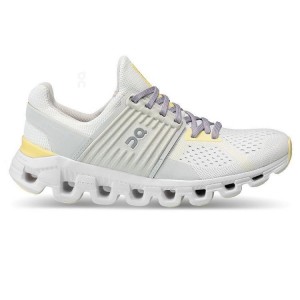 White / Yellow On Cloud Cloudswift Women's Running Shoes | On_IN8739