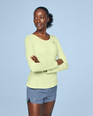 Yellow On Cloud Performance Long-T Women's T Shirts | On_IN8284
