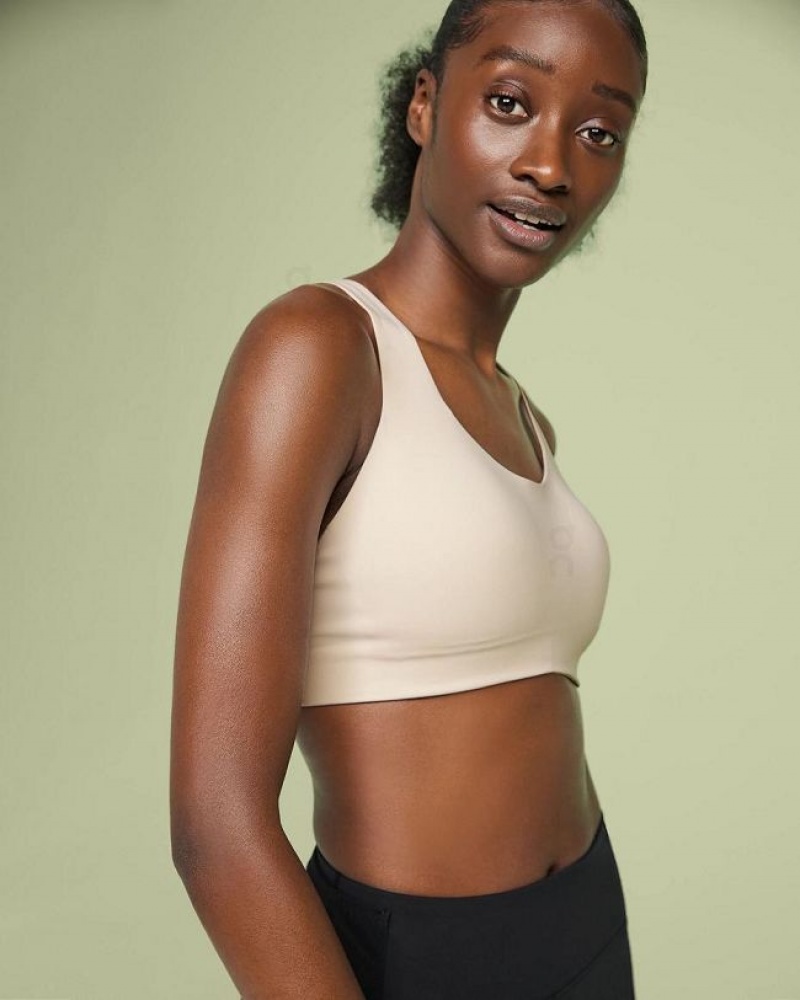 Beige On Cloud Active Women's Sports Bras | On_IN8721