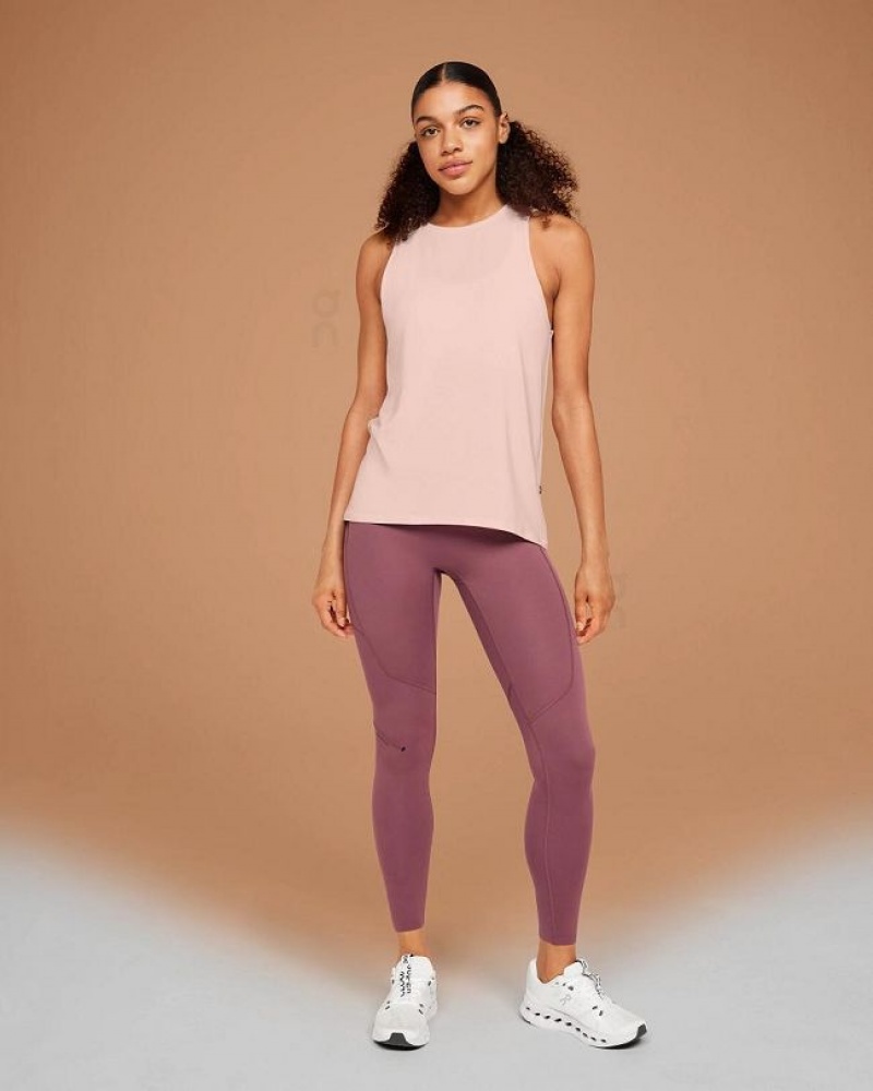 Beige On Cloud Active Women\'s Tank Tops | On_IN9119