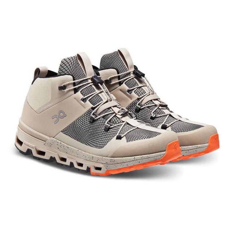 Beige On Cloud Cloudtrax Sensa Men's Hiking Boots | On_IN8487