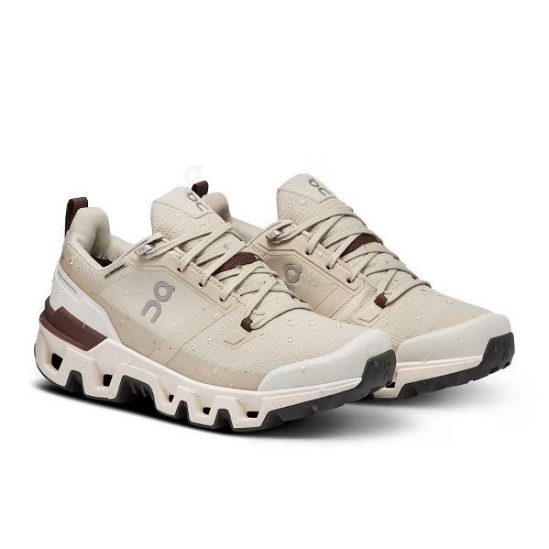 Beige On Cloud Cloudwander Waterproof Women's Hiking Shoes | On_IN8732
