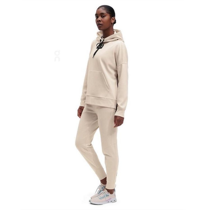 Beige On Cloud Women's Hoodie | On_IN8863
