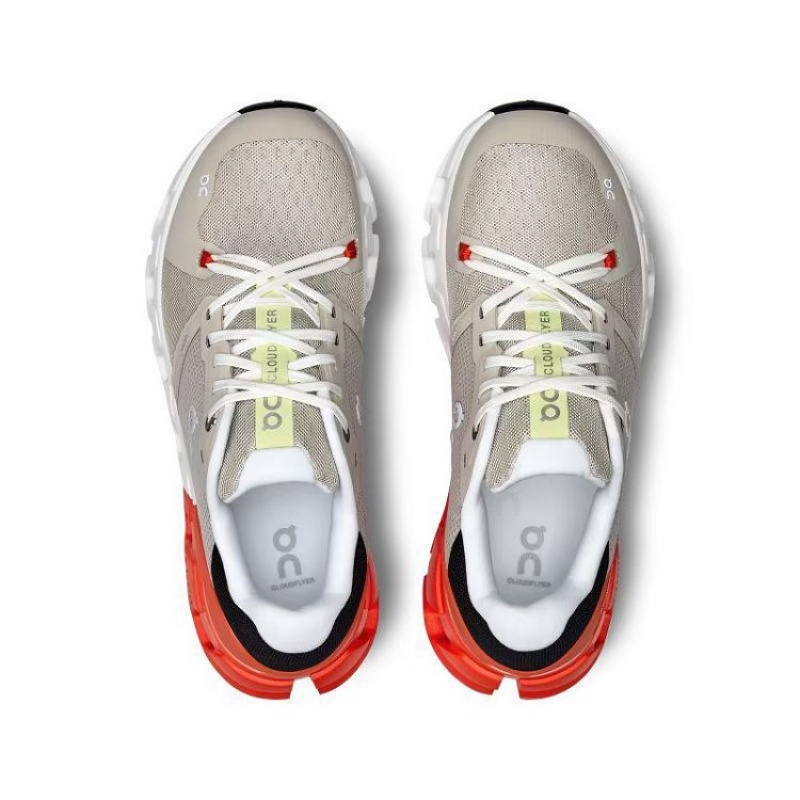 Beige / Orange On Cloud Cloudflyer 4 Women's Running Shoes | On_IN8661