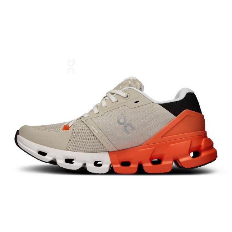 Beige / Orange On Cloud Cloudflyer 4 Women's Running Shoes | On_IN8661