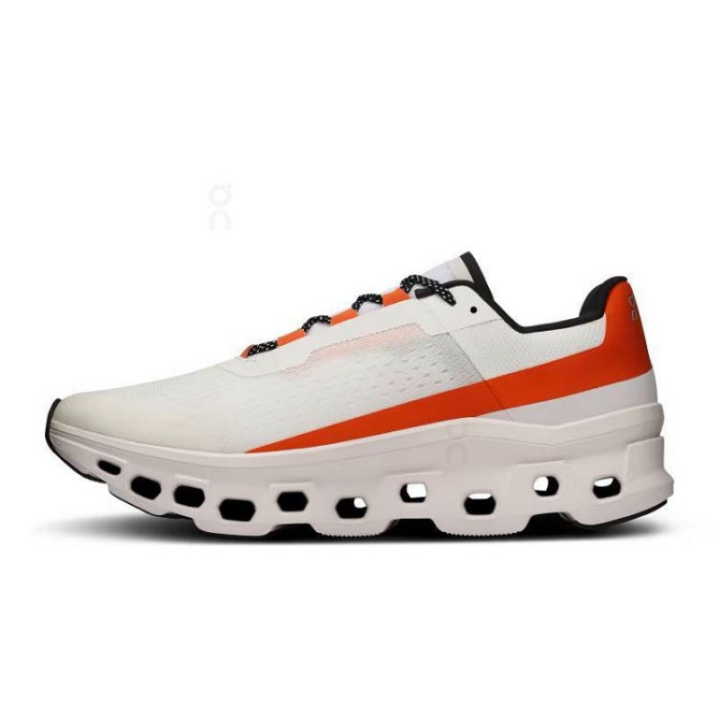 Beige / Orange On Cloud Cloudmonster Men's Running Shoes | On_IN8768